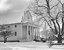 Cataldo Mission in snow Northern Idaho