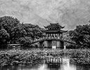 Pagoda along the waterfront West Lake, Hangzhou