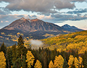 Keebler Pass Colorado with golden aspens