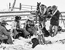 Winter Horse Drive Hideout Ranch, Shell WY.