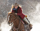 Winter Horse Drive Hideout Ranch, Shell WY.