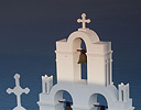 Bell Towers on Greek Island of Santorini