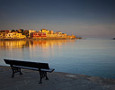 Old Harbor and  Venitian Lighthouse in Chania Crete Greek Isles