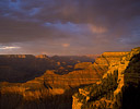Passing Storm Evening Light South Rim Grand Canyon N.P., Arizona