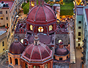 Over head view Church of San Diego, Guanajuato Mexico