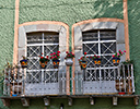 Balcony and windows, Guanajuato Mexico