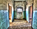 Sand taking over Diamond Ghost Town, Kolmanskop Namibia Africa