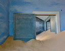 Sand taking over Diamond Ghost Town, Kolmanskop Namibia Africa