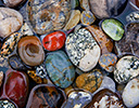 Pebbles in water