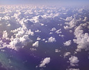 Clouds from above Oahu, Hawaii