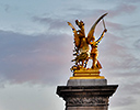 Paris and Pont Alexandre III bridge