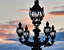 Paris and Pont Alexandre III bridge