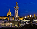 Paris and Pont Alexandre III bridge