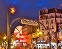 Metro and Moulin Rouge Paris, France