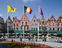 Square in Front of the Market Bruges, Belgium