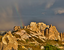 Passing evening storm Cappadocia, Turkey