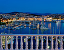 Kusadasi harbor evening light, Turkey